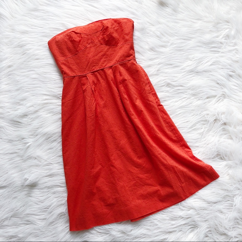 J. Crew NWT Swiss Dot Strapless Dress - Picture 2 of 4